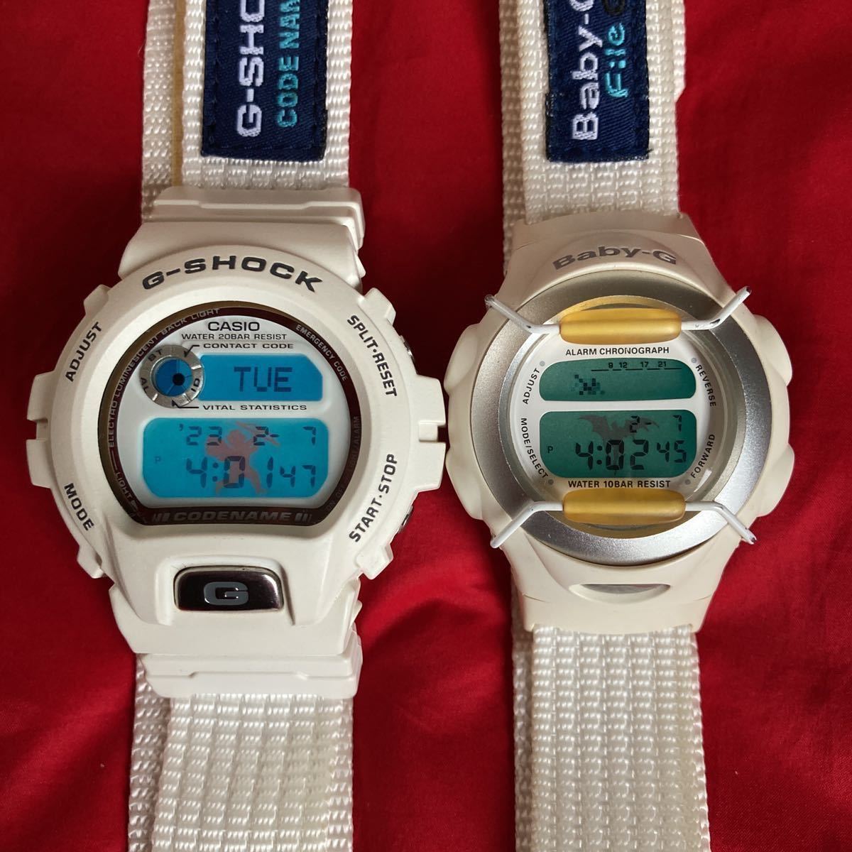 ** быстрое решение иметь ** белый цвет ограничение Lover's collection De Ville & Angel G-SHOCK Baby-G 1997 год labakoreDW-6697 BG-097 комплект DW-6900 **