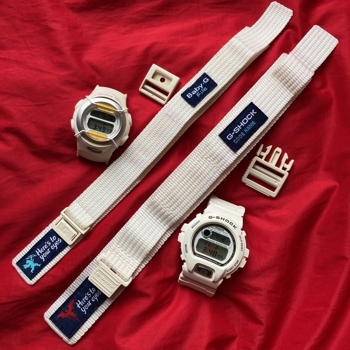 ** быстрое решение иметь ** белый цвет ограничение Lover's collection De Ville & Angel G-SHOCK Baby-G 1997 год labakoreDW-6697 BG-097 комплект DW-6900 **