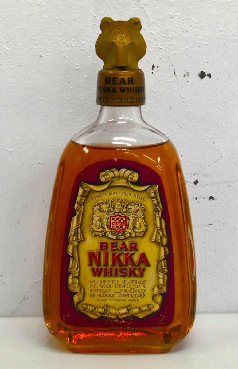 BEAR NIKKA WHISKY ベアー ベヤー ニッカ 特級 ウイスキー 720ml 43度 古酒 1960年代 ビンテージ 余市 ウヰスキー  ベア 熊