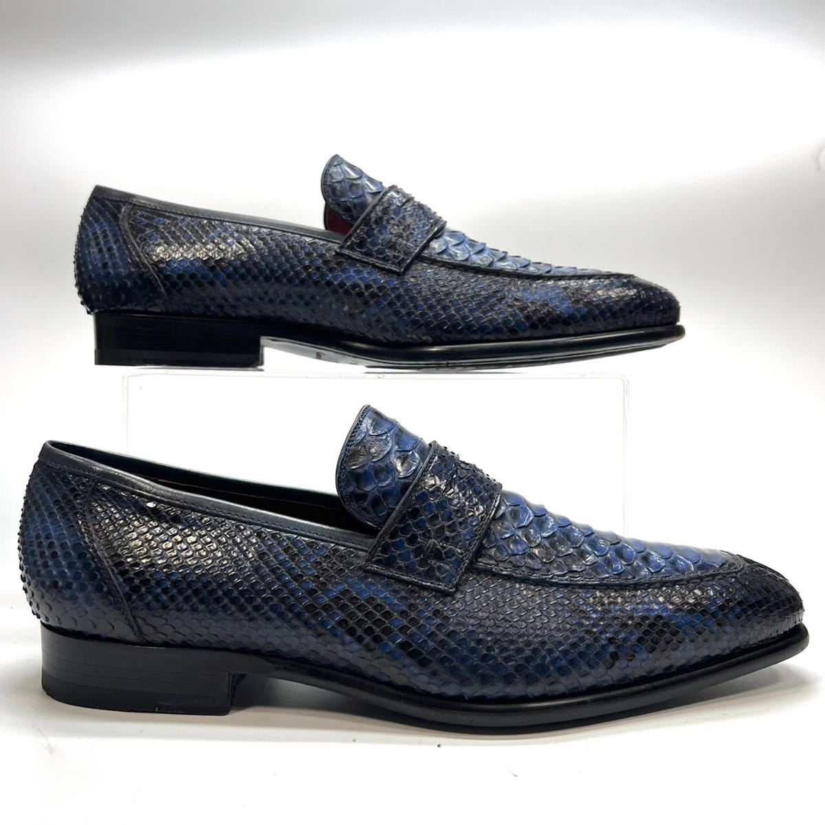 美品】MAGNANNI マグナーニ 革靴 ローファー パイソンレザー-