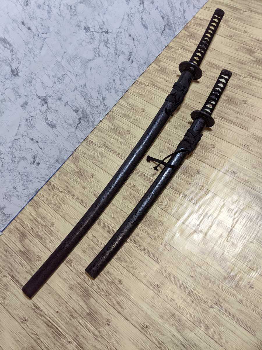  иммитация меча катана для иайдо японский меч иммитация товар маленький длинный меч короткий меч .2 шт. комплект украшение y0104