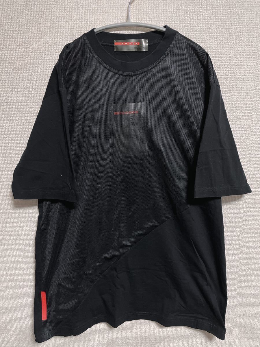 ヤフオク! - PRADA メッシュTシャツ アーカイブ 半袖Tシャツ ブ...