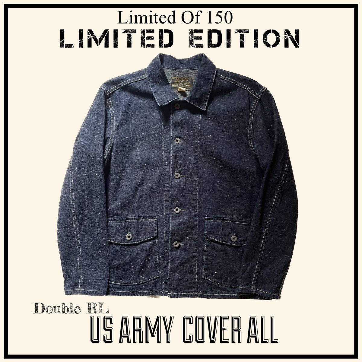 Limited Edition】RRL “US ARMY COVERALL” S 大戦モデル カバーオール 