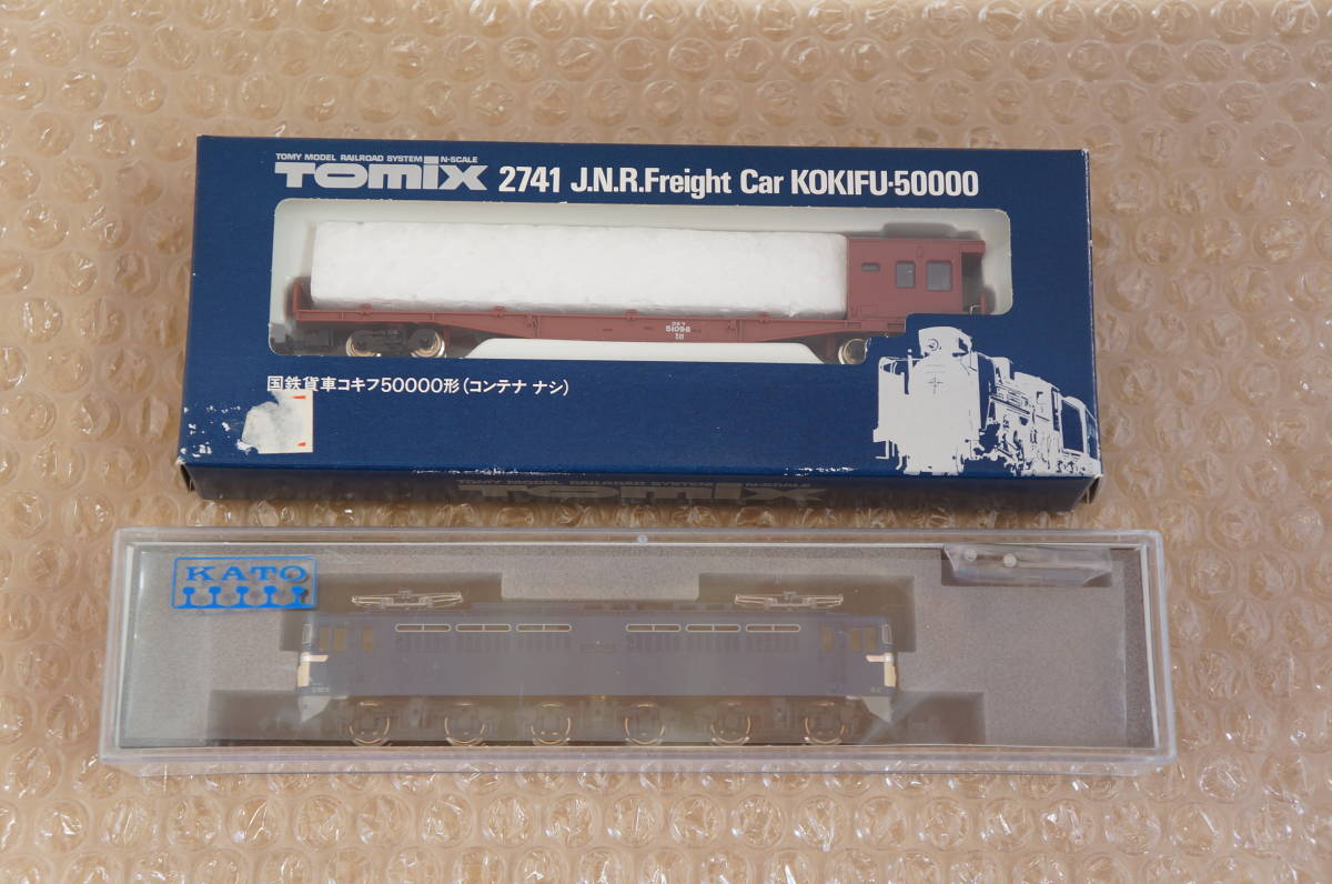 男性に人気! 3032-2 KATO ☆ Nゲージ ☆ EF65 コキフ50000 2741 TOMIX 一般色 電気機関車