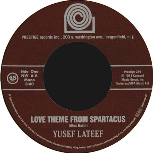 新品 7” ★ ヌジャベス The Final View ネタ Yusef Lateef - Love Theme From Spartacus ★ アナログ レコード muro kiyo koco nujabes_画像1