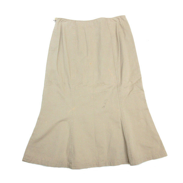 k# Ralph Lauren /Ralph Lauren узкая юбка / русалка юбка [9] бежевый /LADIES#119[ б/у ]