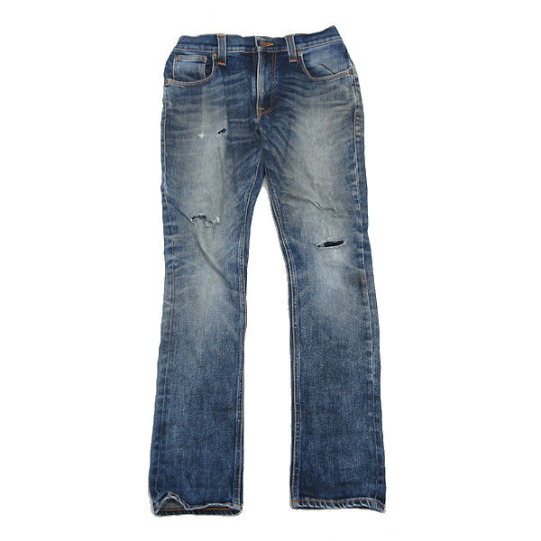 k■ヌーディージーンズ/Nudie Jeans THIN FINN スリムデニムパンツ/ジーンズ【W31 L32】MENS■150【中古】_画像1