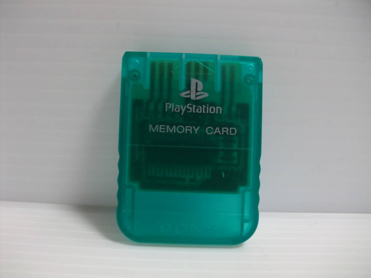 PS для первое поколение PlayStation для карта памяти SONY SCPH-1020 осознание проверка * контакт мойка * простой произведена чистка изумруд прозрачный зеленый 