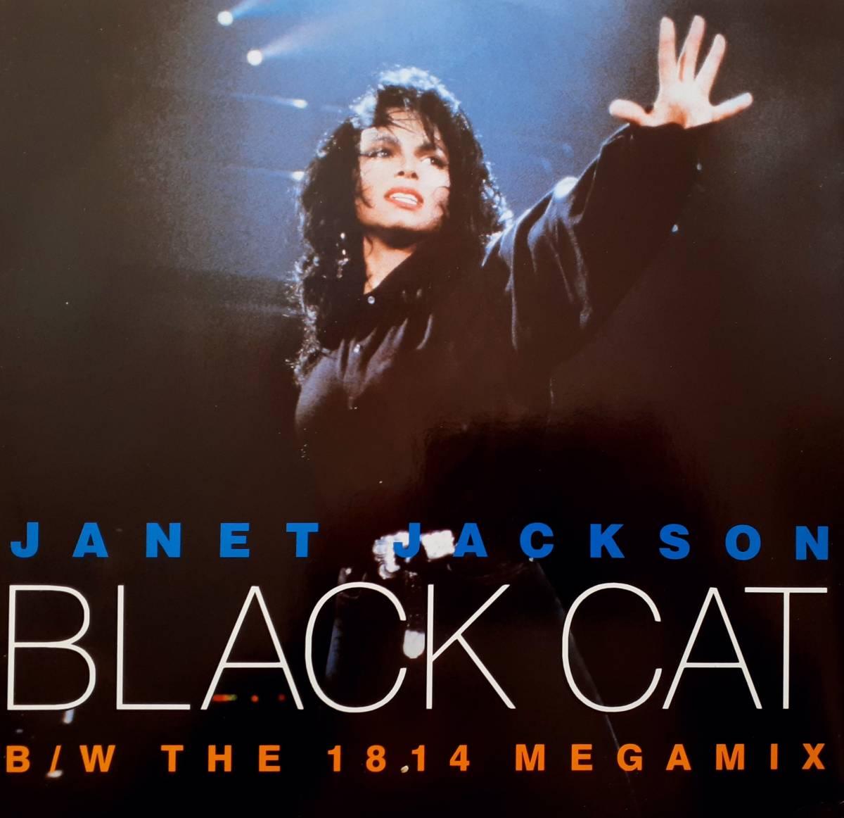 美盤　Janet Jackson　ジャネット・ジャクソン　Black Cat / The 1814 Megamix　UK盤 12” シングルレコード _画像2