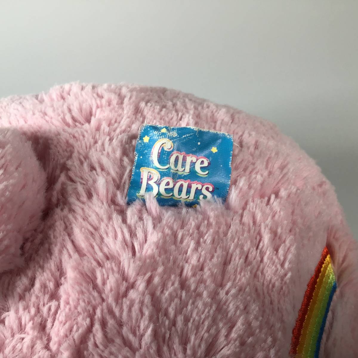 N-355☆ ケアベア　ピンクのくま　クッション　※汚れ有　Care Bears　動物　くま　クマ　商品タグ無し_画像9