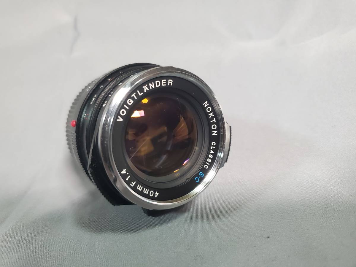 工場直送 VoightLander 単?点レンズ NOKTON classic 40mm F1.4 S.C.単