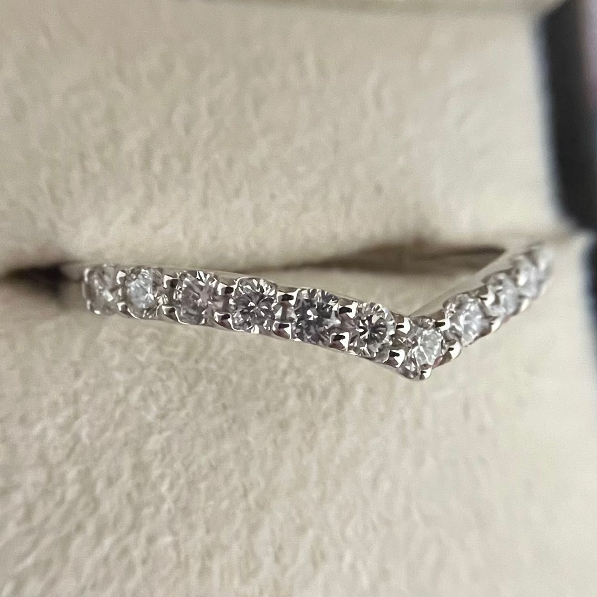 プラチナ Vライン エタニティリング 0.3ct 16号 | www.jarussi.com.br