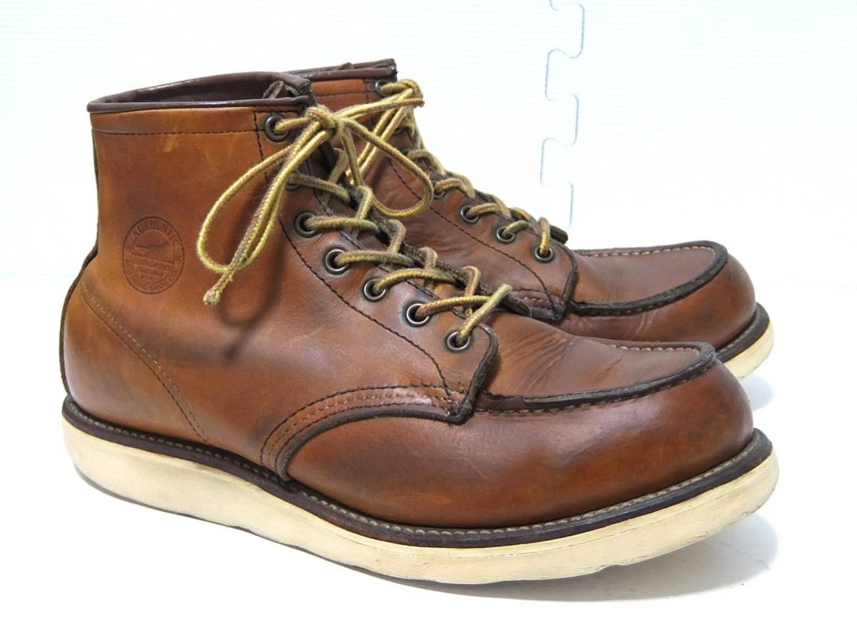 犬刻印 REDWING 875 アイリッシュセッター 茶 8E 26cm レッドウィング モックトゥ Irish Setter_画像1