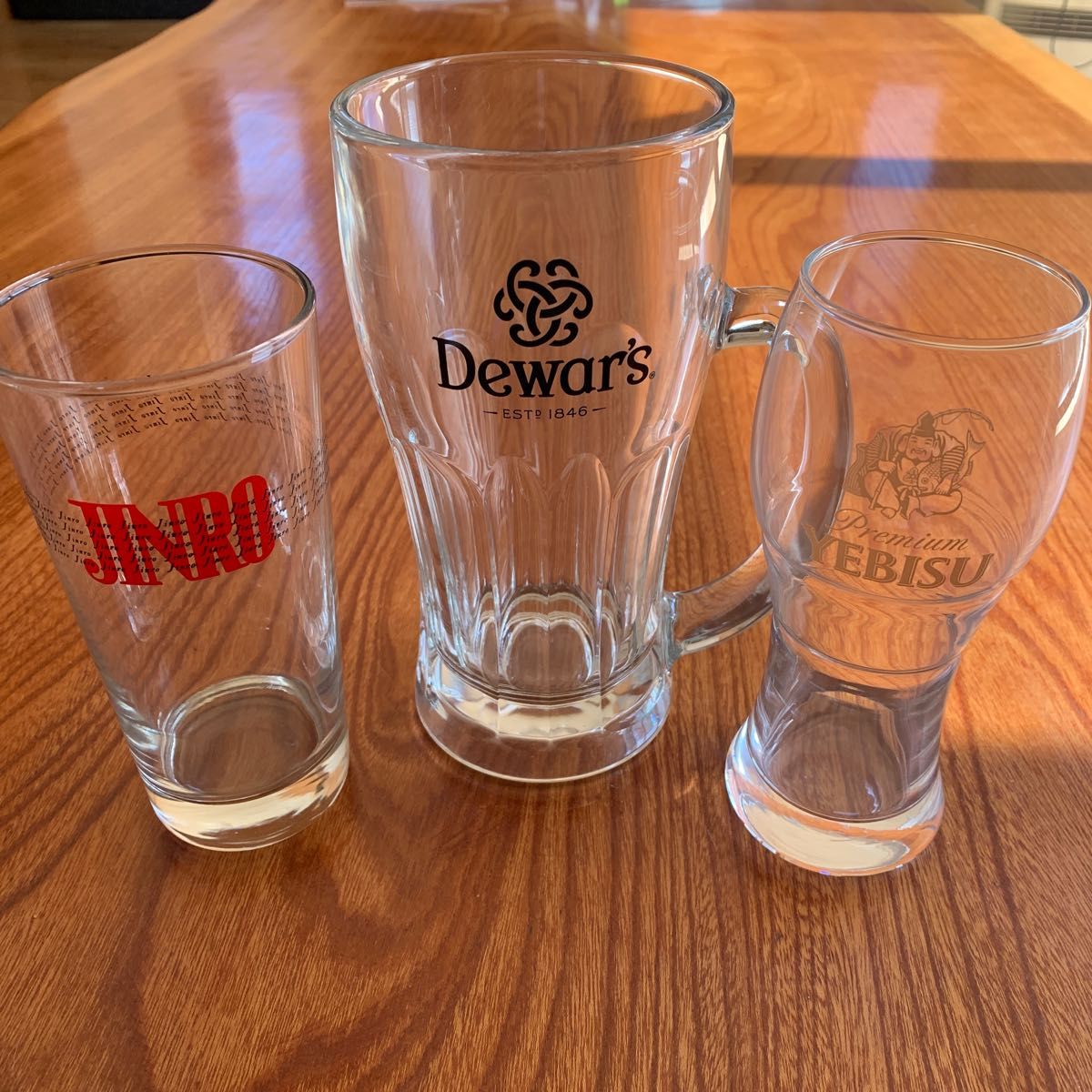 Dewar's ジョッキ JINRO YEBISUタンブラー3点セット