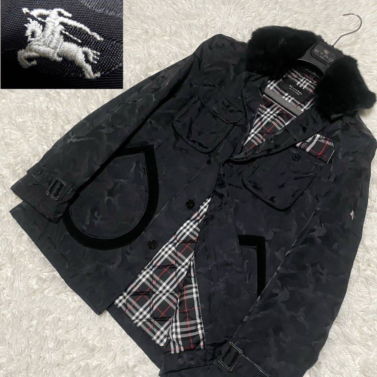 からご】 希少L! バーバリーブラックレーベル BURBERRY BLACK LABEL