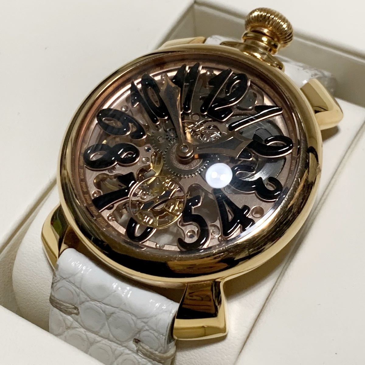 するぶんに 美品!! GaGaMILANO ガガミラノ マヌアーレ48 腕時計
