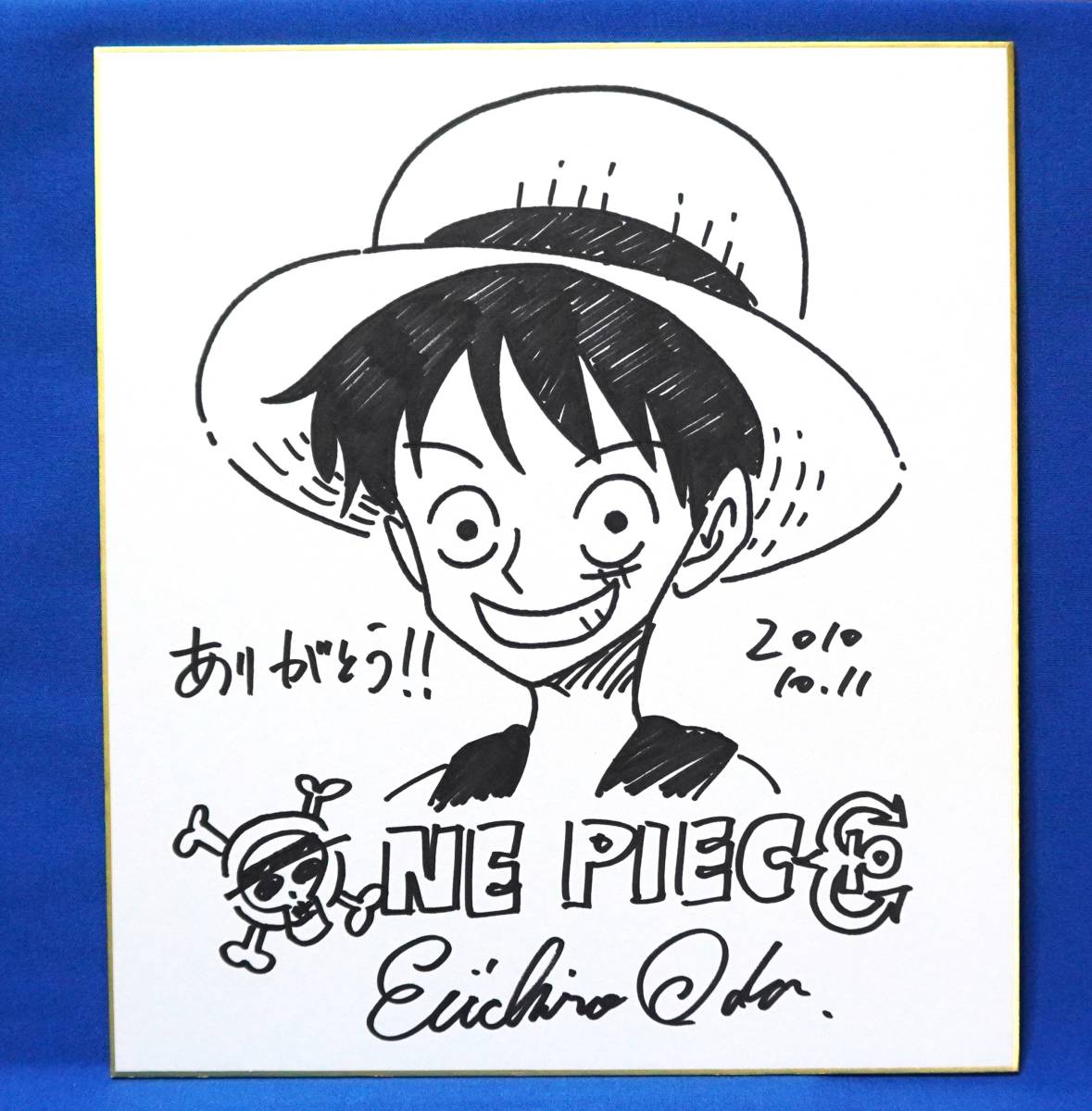 ONE PIECE 尾田栄一郎 漫画 色紙 アニメ コミック サイン ワンピース