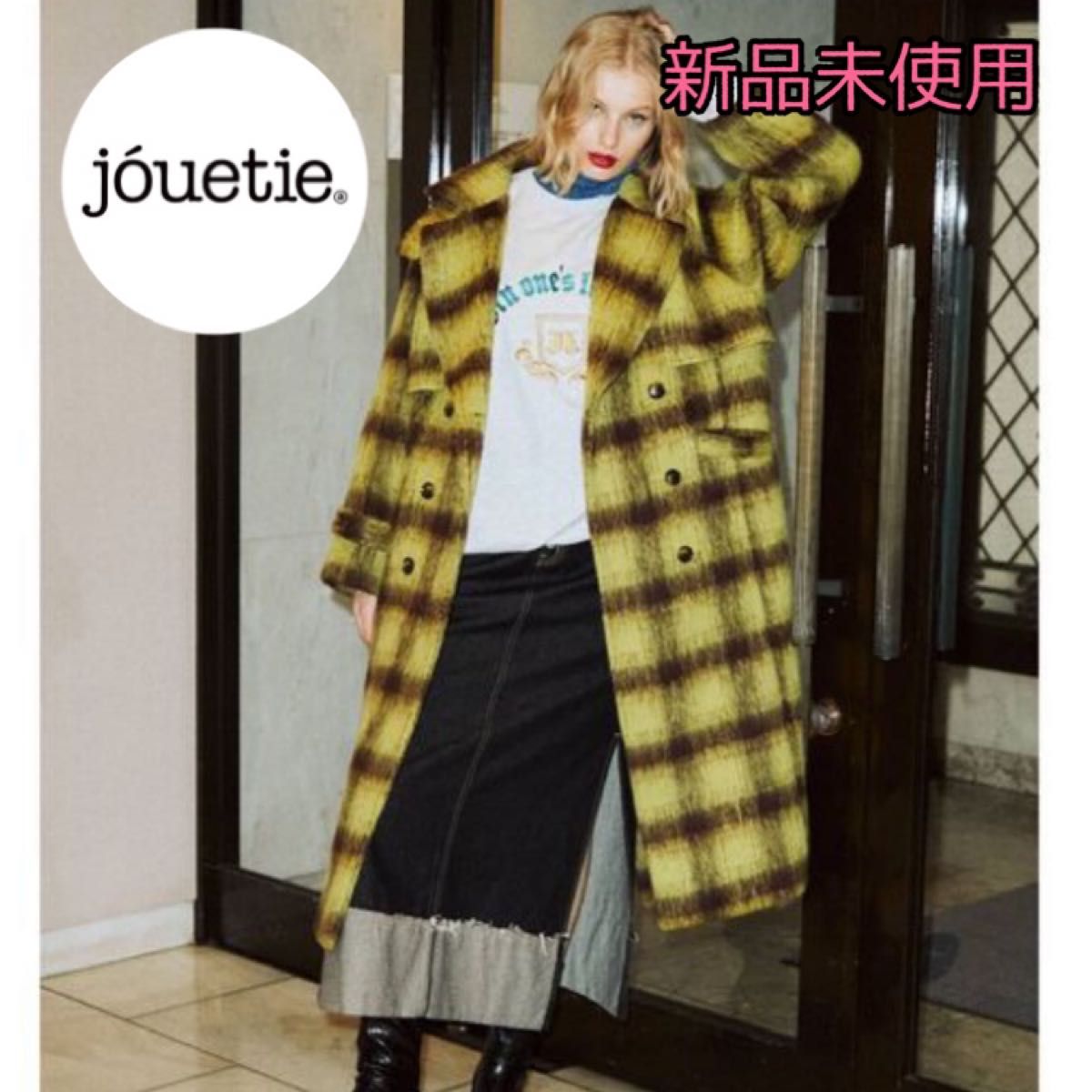新品未使用 jouetie フラップチェスターコート イエロー Mサイズ 新品未使用 jouetie フラップチェスターコート イエロー Mサイズ