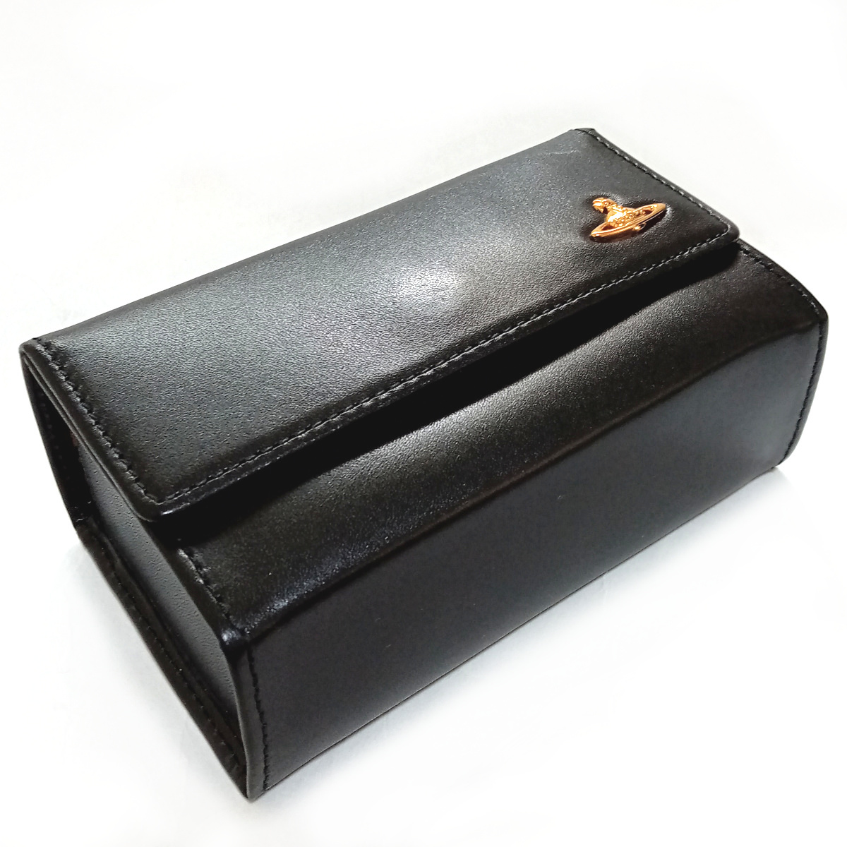 【vwmc9】新品　Vivienne Westwood 　ヴィヴィアンウエストウッド　マルチケース/ポーチ　ブラック黒　EXECUTIVE　レザー_画像2