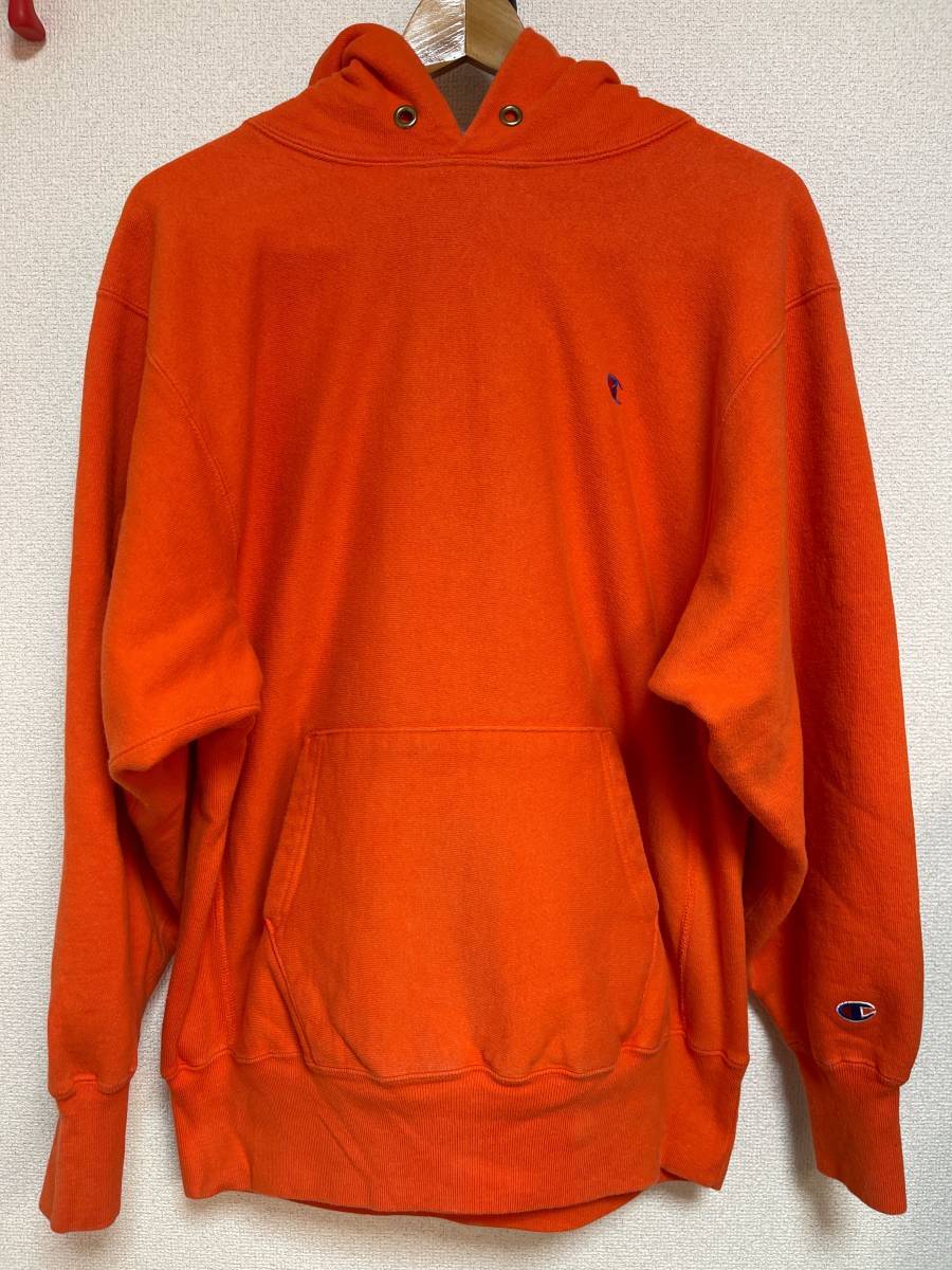 LV0850 XL ORANGE 90S CHAMPION リバースウイーブ パーカー 古着 www