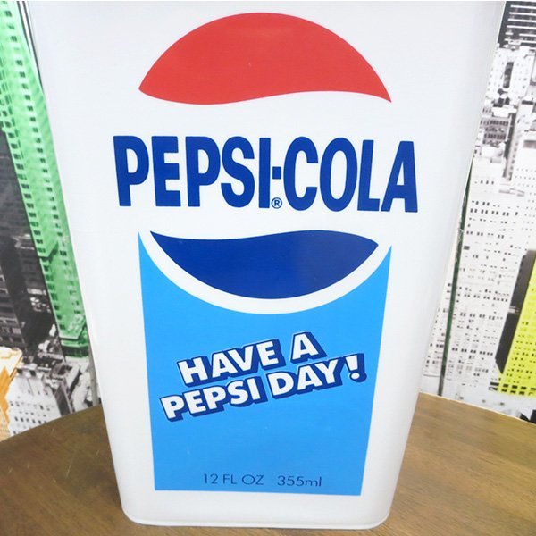 ■ ＰＥＰＳＩ・ペプシ ■【ダストボックス20L・ライトブルー】※ アメリカン　ガレージ　ごみ箱　ダストビン_画像4