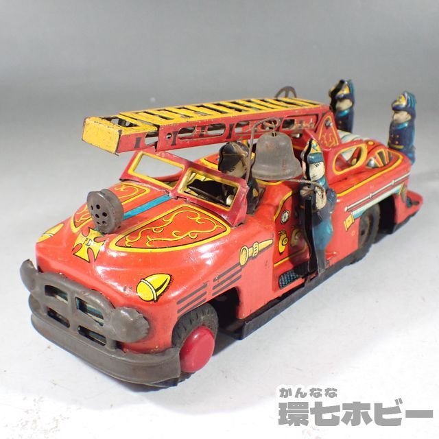 82%以上節約 ブリキのおもちゃ 野村トーイ 消防車 はしご車 日本製