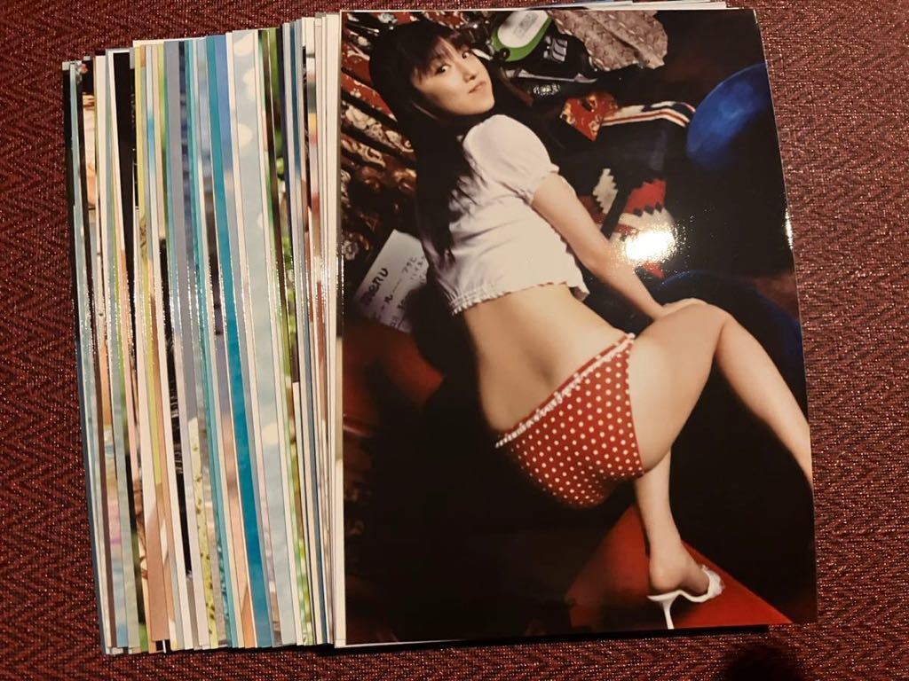 *** Ogura Yuuko 80 pieces set L stamp photograph Fuji Film high quality postage what point also 180 jpy sale ***