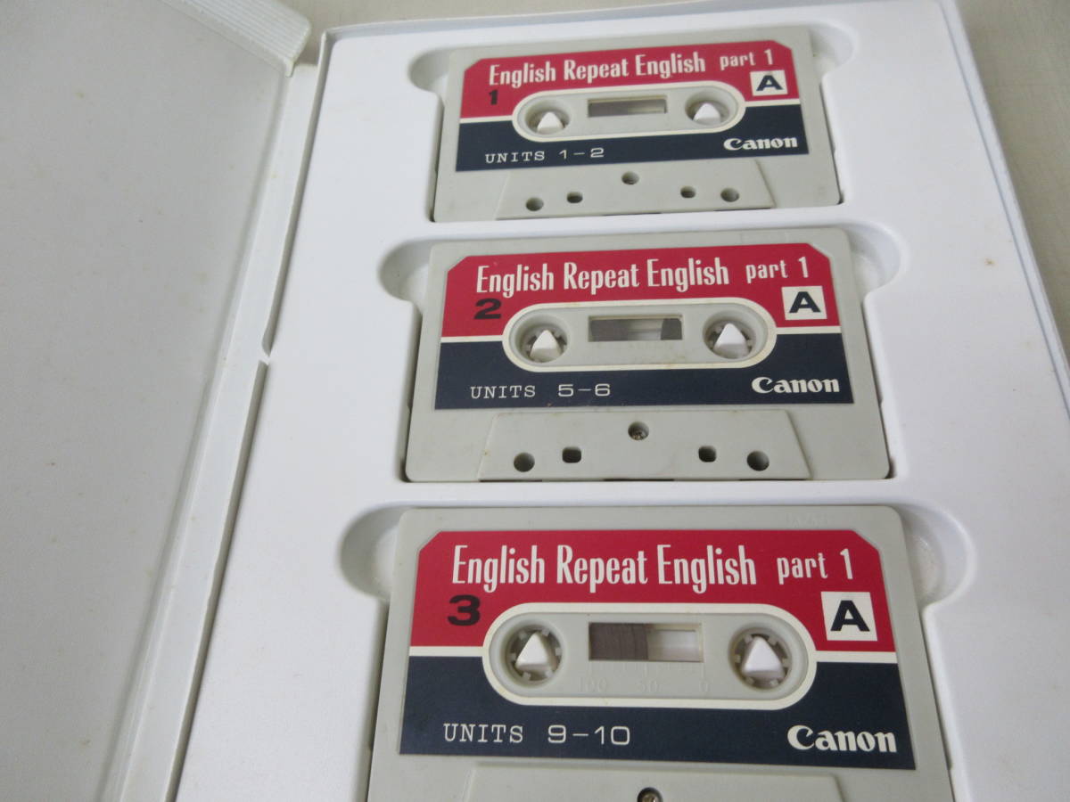 Canon English Repeat English Part1 カセットテープ3本　本3冊　セット英語教材　棚い_画像2