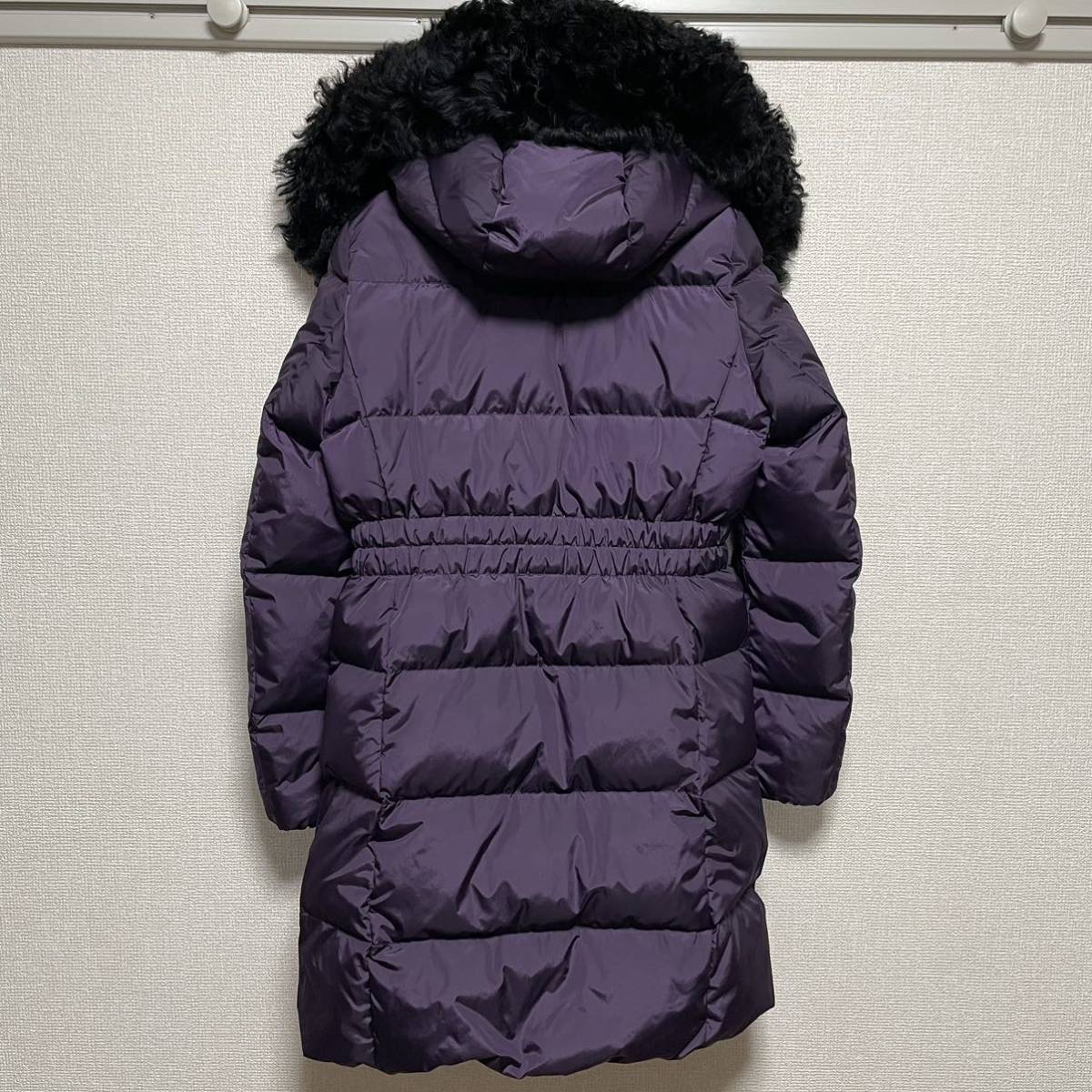 一円〜美品 正規品 COACH コーチ ロングダウンジャケット F57028 XS 紫 パープル