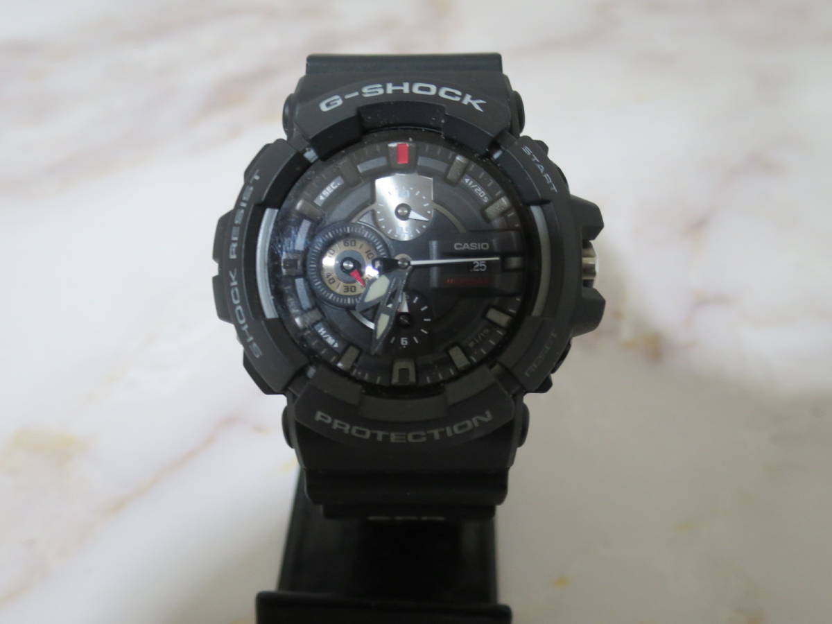 カシオ　G-SHOCK アナログ　クロノグラフ/デイト腕時計 GAC-100　ブラック　新品電池交換済み_画像2