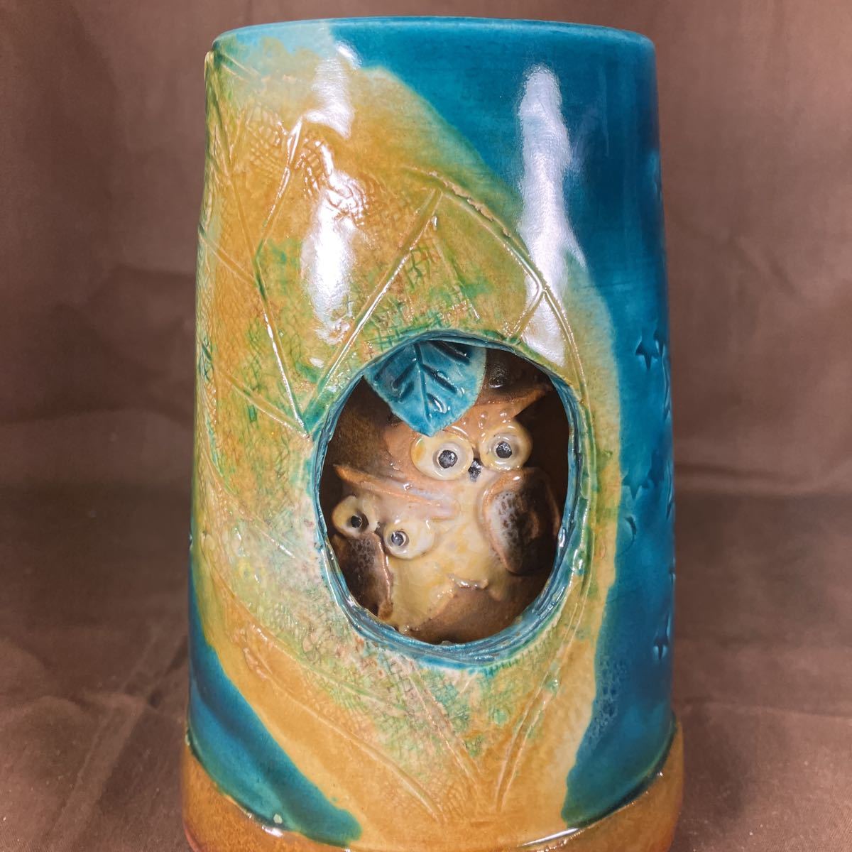  прекрасный гора . структура цветная роспись Kutani 2 -слойный удача . бутылка украшение бутылка женщина . автор ...