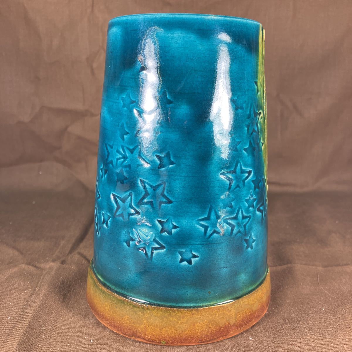  прекрасный гора . структура цветная роспись Kutani 2 -слойный удача . бутылка украшение бутылка женщина . автор ...