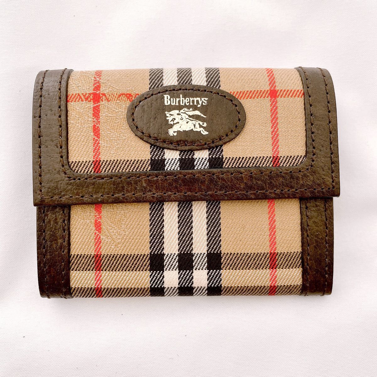バーバリー コインケース 小銭入れ ミニ財布 レア 未使用 BURBERRY カードケース 箱付き ノバチェック