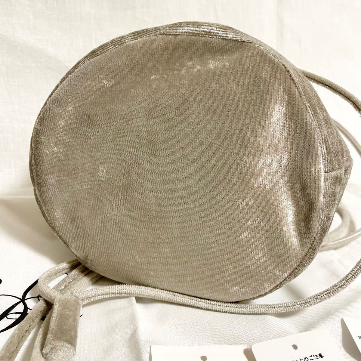 LUDLOW ラドロー ベルベット ベロア リボン 巾着 ショルダー LUDLOW ラドロー ベルベット ベロア リボン 巾着 ショルダー