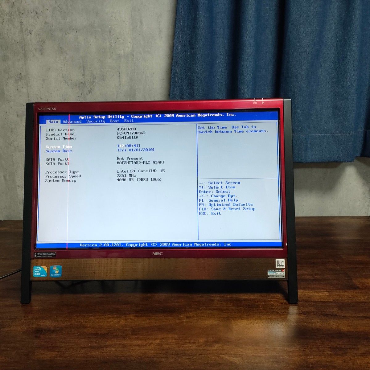 ジャンク NEC VALUESTAR 一体型デスクトップPC Win7 Core i5 PC-VN770AS6R Blu-ray