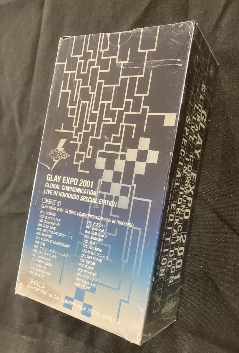  нераспечатанный VHS GLAY EXPO2001 GLOBAL COMMUNICATION LIVE IN HOKKAIDO