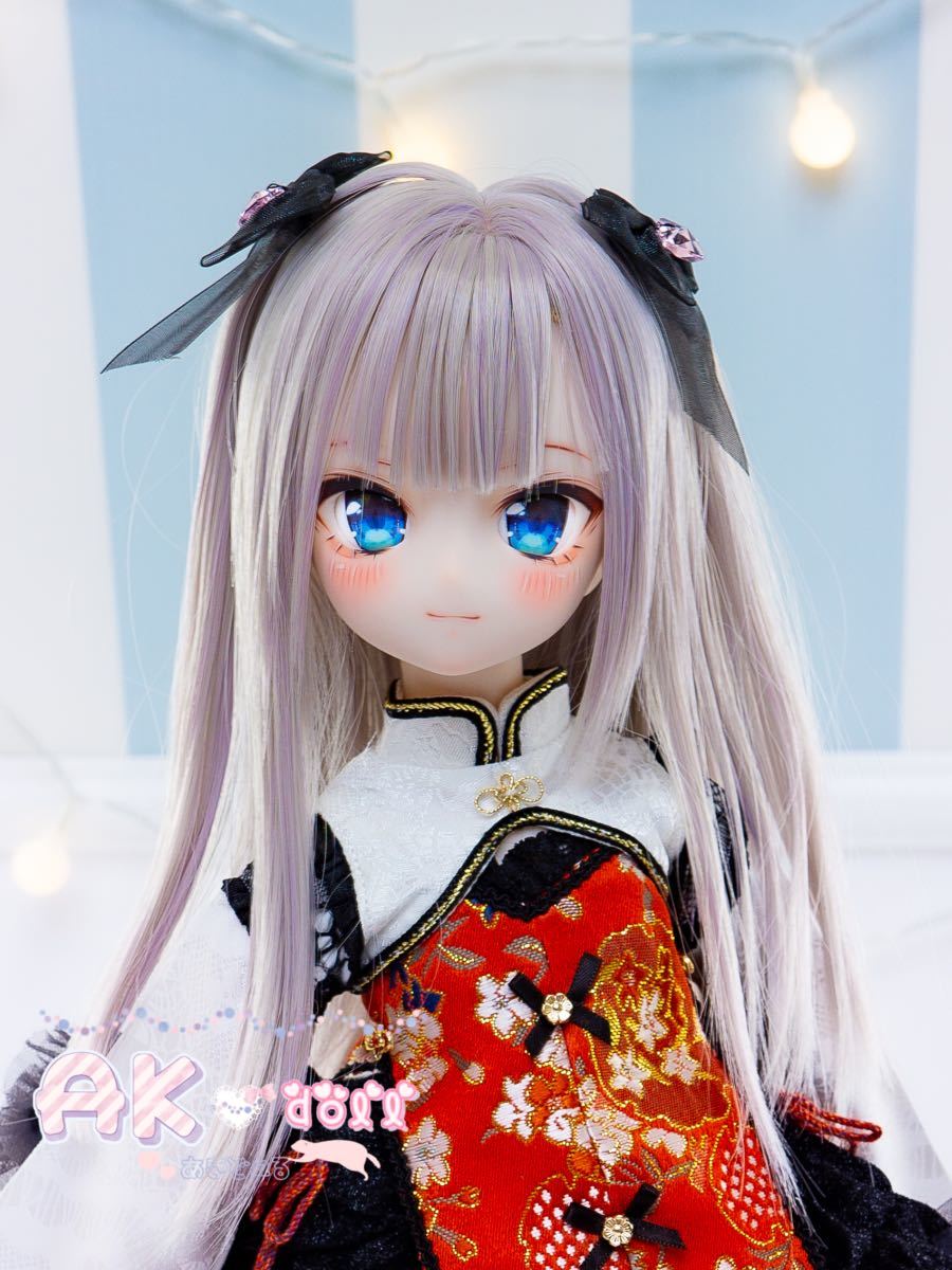 【AK*doll】DDH-28 カスタムヘッド SWセミホワイト ソフビ盛り デカールアイ付き_画像2