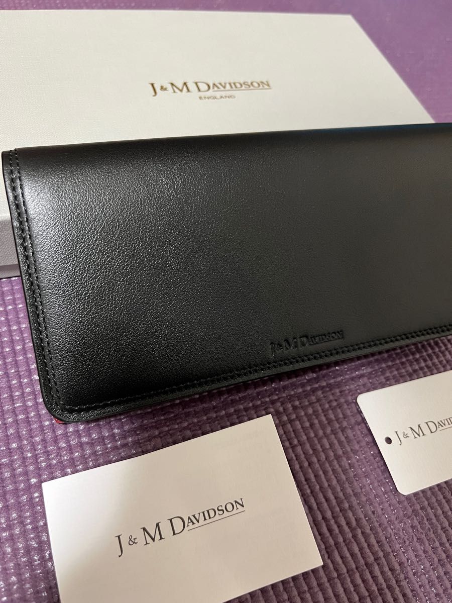 未使用 J&M DAVIDSON デヴィッドソン 長財布 定番 レザー