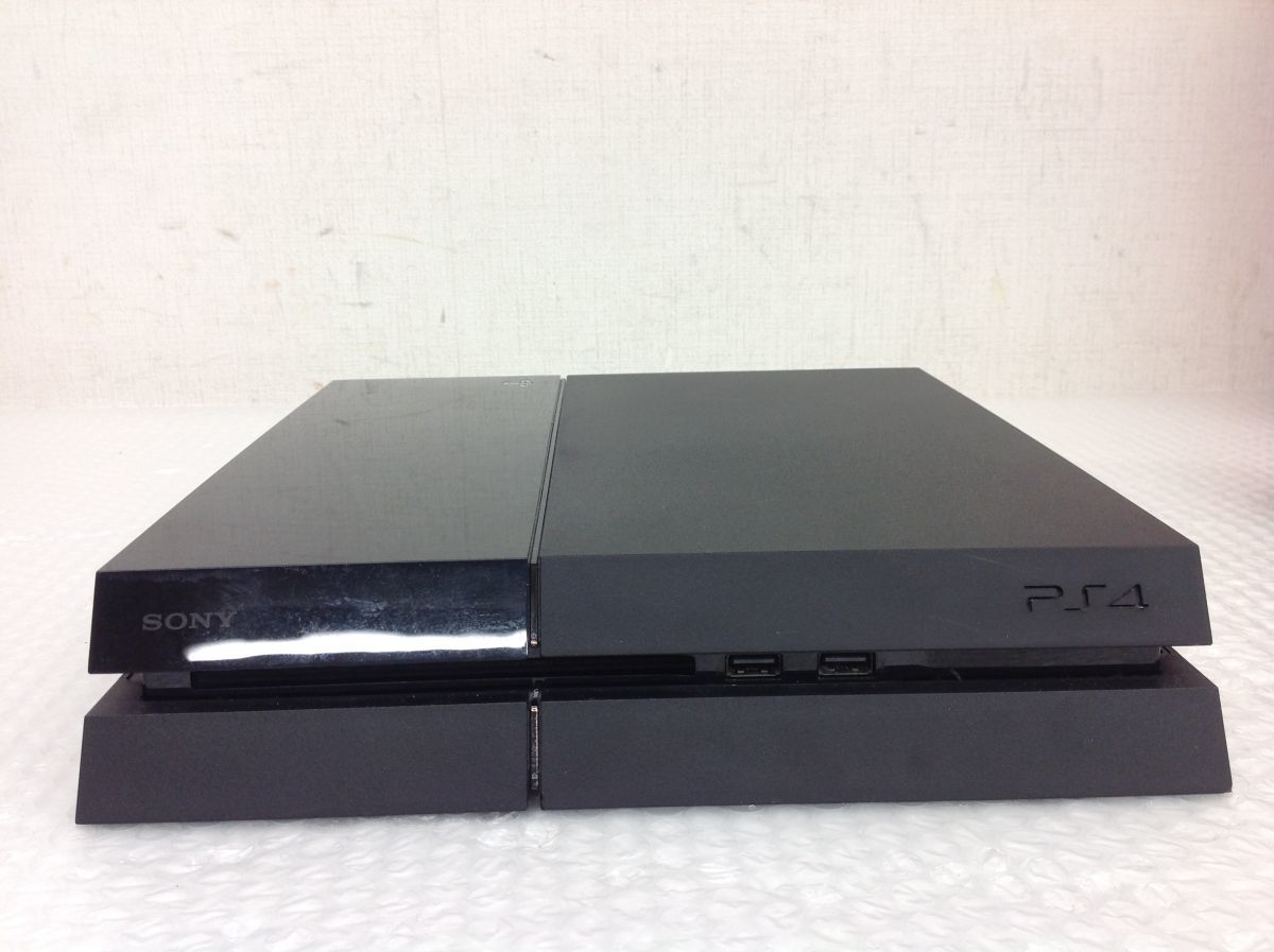 営KZ758-80 SONY PlayStation4 CUH-1000A 500GB ジェットブラック、コントローラー PS4 プレステ4 本体　初期化・動作確認済み_画像3