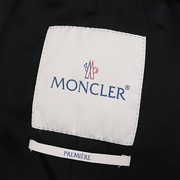 国内正規品 美品●MONCLER モンクレール PREMIERE RETIRE ダウン コート ジャケット 黒 ブラック 1_画像5