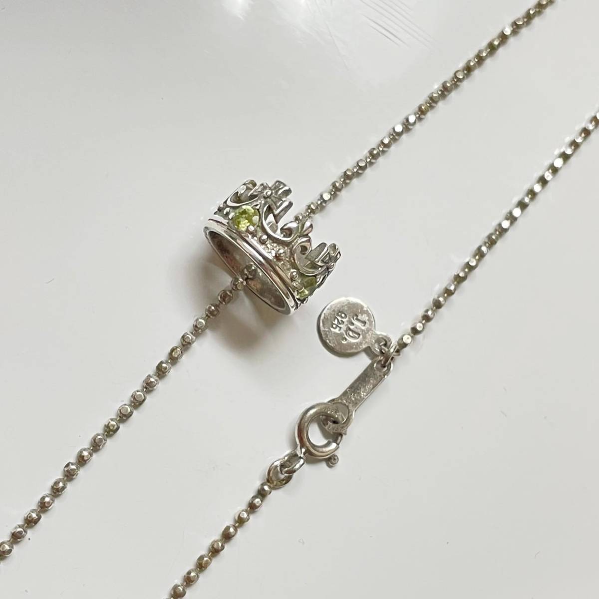 Justin Davis Justin Davis Crown necklace postage 370 jpy ~ accessory silver 925 men's lady's pendant yellow 