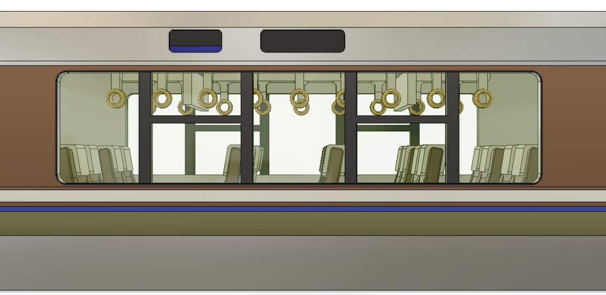 TOMIX製223系向けつり革(4両分) すずめ模型製3Dプリントパーツ HO