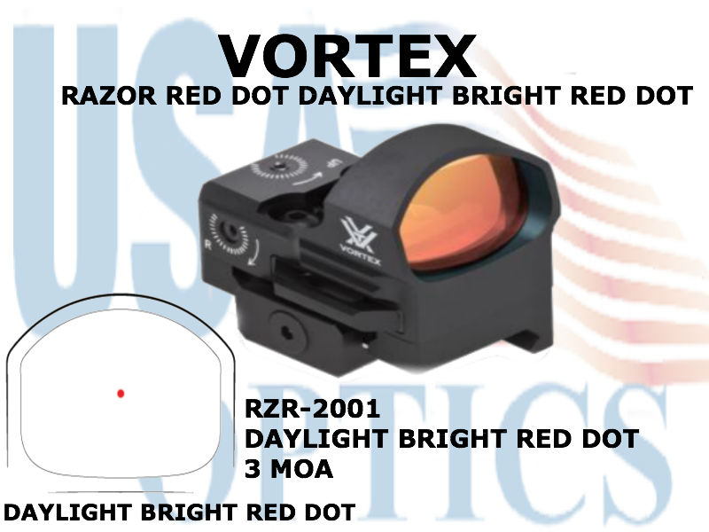 新品 VORTEX(ボルテックス) ダットサイト RAZOR RED DOT (3MO) 日本製 正規品_メーカーイメージ画像です