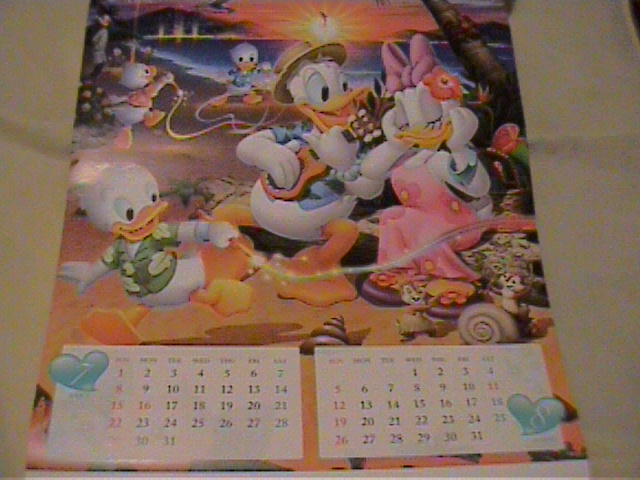  Disney 2018 year calendar 