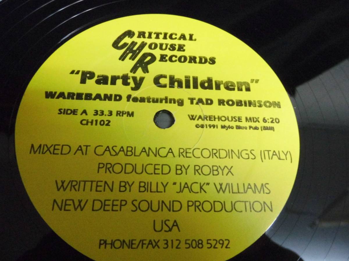 WAREBAND FEATURLING TAD ROBINSON/PARTY CHILDREN/1492_画像1