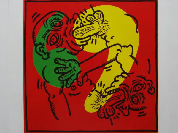 Keith Haring、69、希少画集画、新品額装付、状態良好、chocoのサムネイル