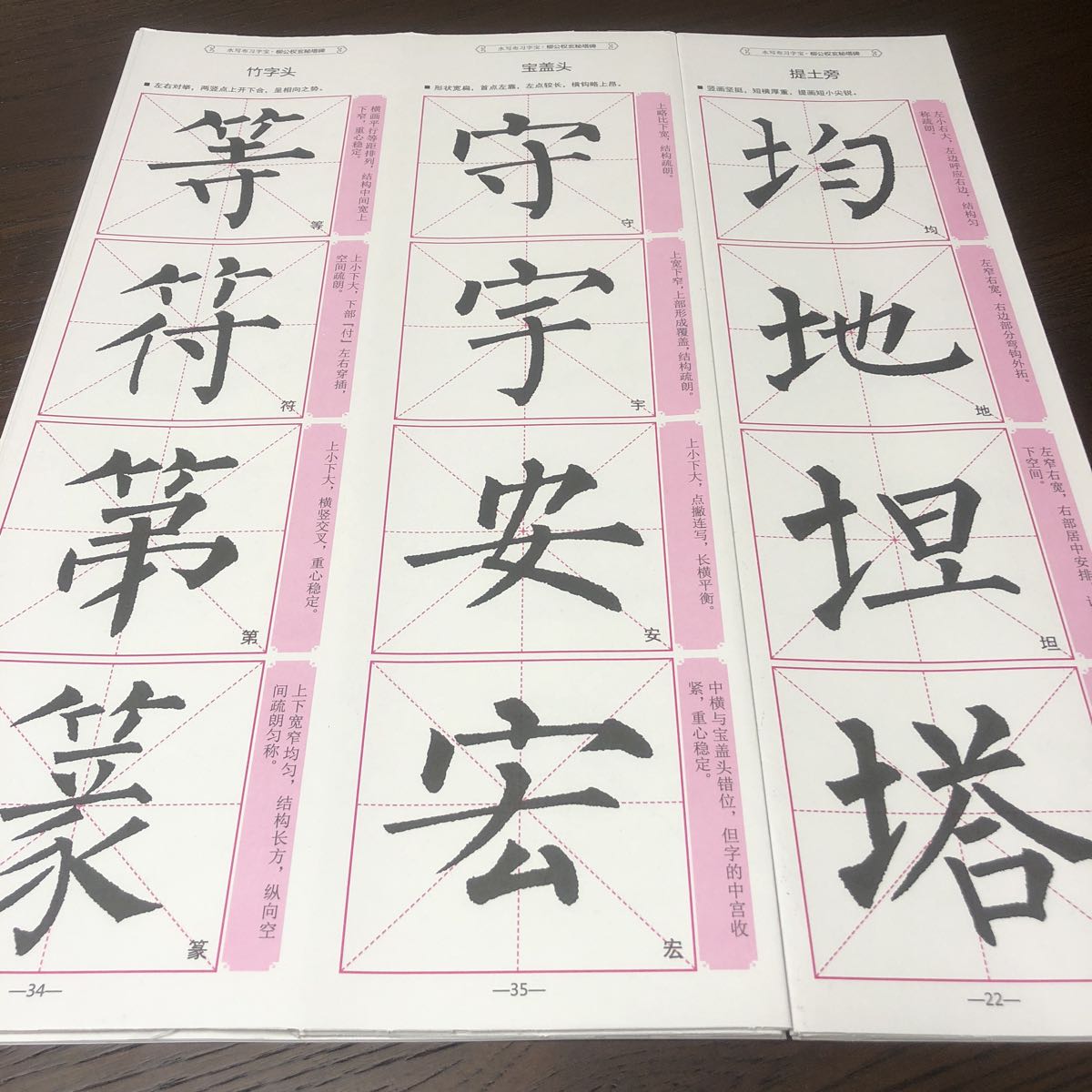 [ calligraphy practice ].. right .... water paper cloth .. un- necessary mystery .. character writing brush * enlargement law .* procedure details .* compilation character work card attaching profit set 