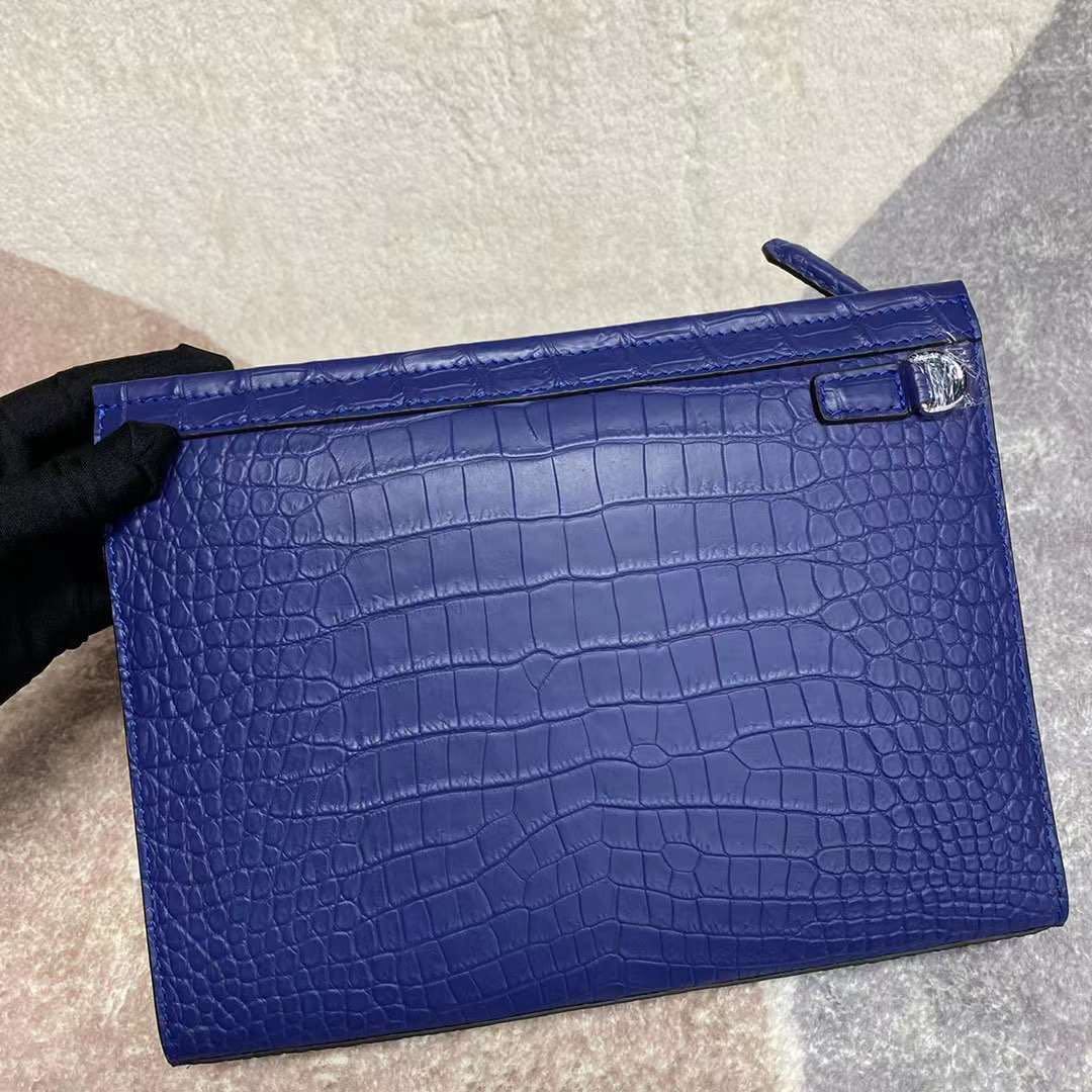 新品 クロコダイル ワニ革 男女兼用 クラッチバッグ セカンドバック