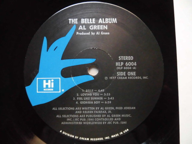 Al Green/The Bell Album  アル自身の作曲 ギター演奏 アレンジプ＆プロデュース、Hiサウンド、サザン・ソウル1977年USオリジナルの画像3