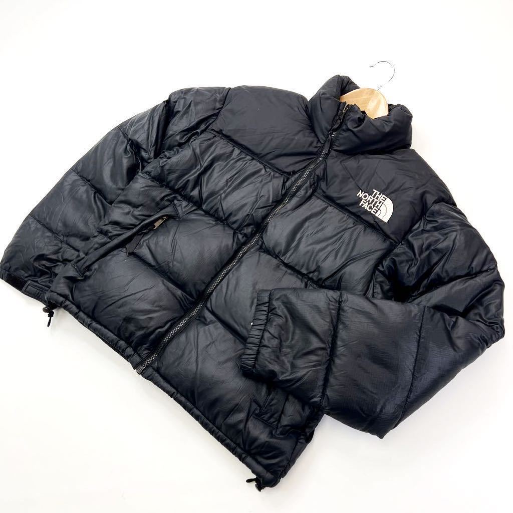 良品 ☆ THE NORTH FACE ☆ ヌプシ ダウンジャケット ブラック S 軽量 アウトドア アメカジ ストリート 古着MIX ノースフェイス■S1168_画像1